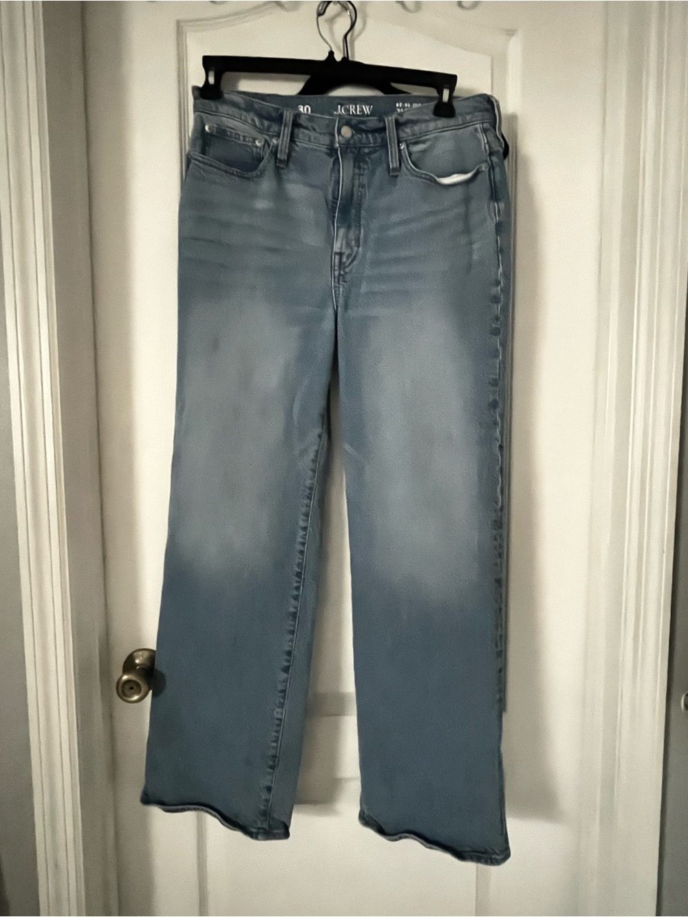 J. Crew Light Blue High-Rise Wide-Leg Jeans